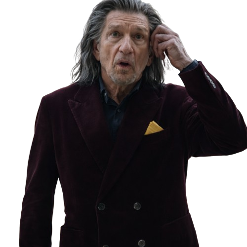 Trevor Slattery Wonder Man Sir Ben Kingsley Maroon Blazer